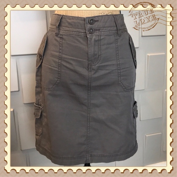 Sonoma Skirts Sonoma Brown Colored Cargo Style Skirt Size 8 Poshmark